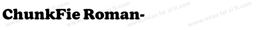 ChunkFie Roman字体转换